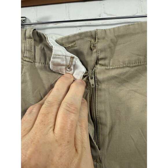 Talbot Shorts Womens Size 10 Khaki Casual Preppy Uniform Zip (READ) - Picture 6 of 8